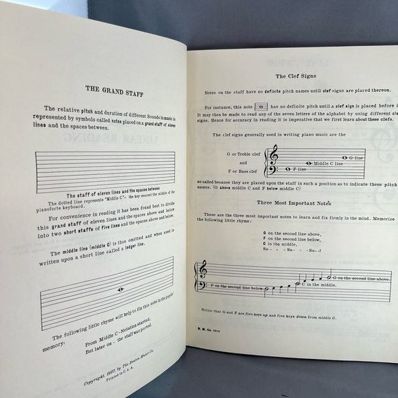 “Sight Reading” Book One Learn to read music Piano 1934 J.Williams & S. Turner - Picture 4 of 5
